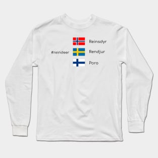 Reindeer in Scandinavia Long Sleeve T-Shirt